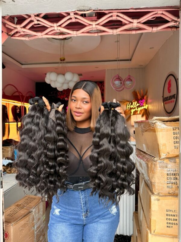 Malaysian Body Wave Bundles with Closure - Image 2