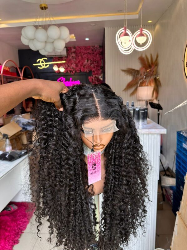 5x5 Full Closure Indian Curls Wig - Image 3