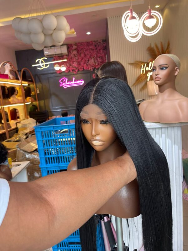 Chinese Straight Wig – Kim K Closur - Image 6