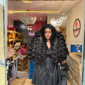 Malaysian Body Wave bundle with closure.
