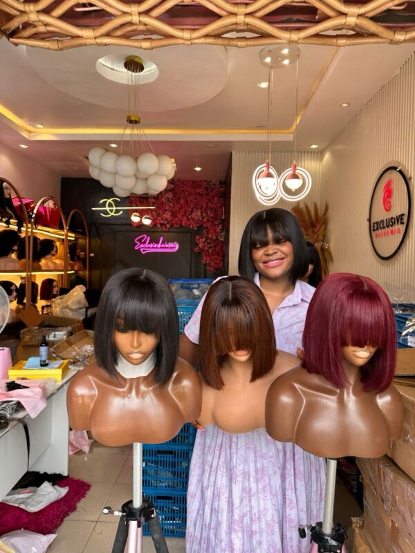 SDD Luxury Closure Fringe Wig - Image 2