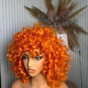 Omotola – Sassy Hair Wig -Bold Orange