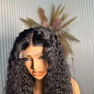 Human Hair Indian Curls Wig – 4×4 Closure 