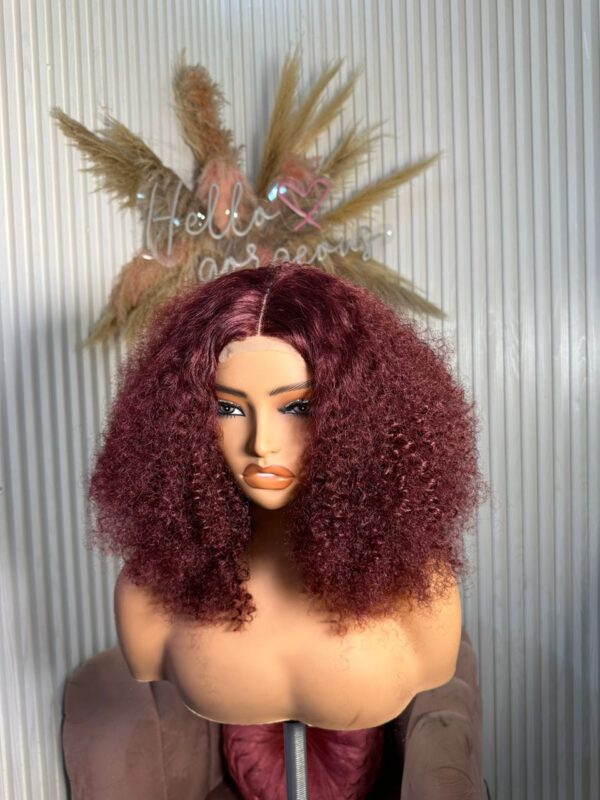 Tiny Pixie Curls Wig – Wine Color 