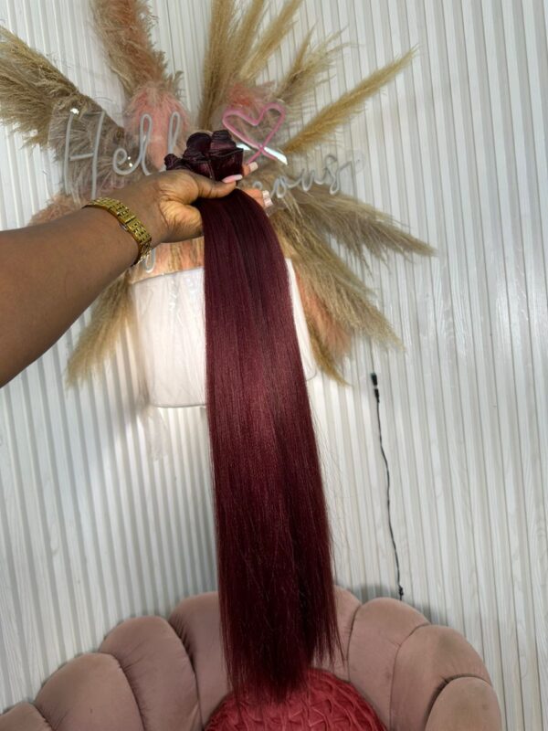Silky Straight – Burgundy - Image 2