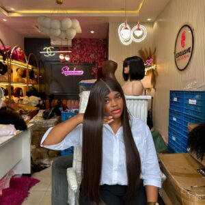 Kim K Closured Chinese Bone Straight Wig