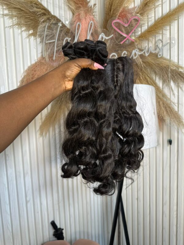 Human Hair Loose Bounce – Bundles + Closure - Image 2