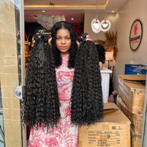 Human Hair Indian Curls Bundles 