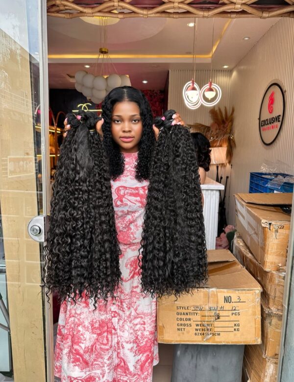 Human Hair Indian Curls Bundles 