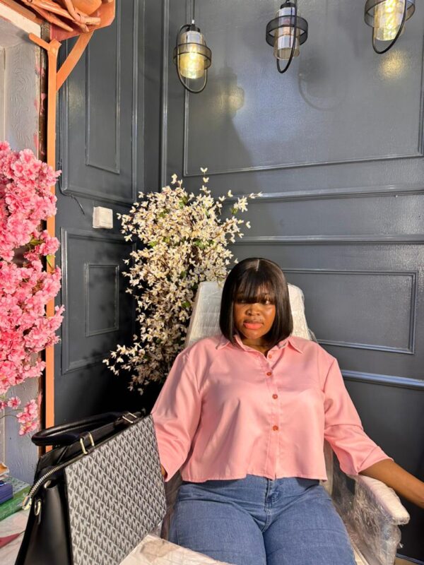 100% Human Hair Closure Fringe Wig