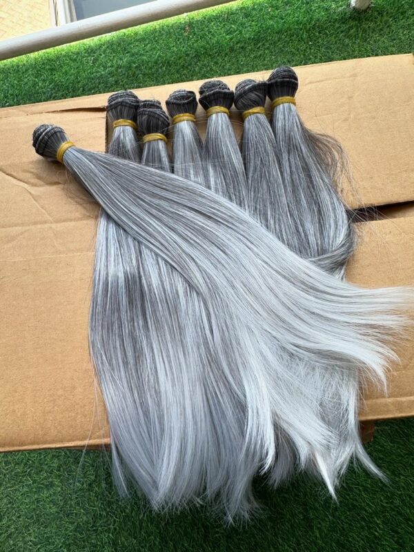 NEW SILKY STRAIGHT HAIR – 12” LENGTH - Image 3