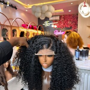 SDD Full Closured Water Curls Wig (5×5 Closure)