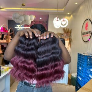Deal A5 – Wine Colored New York Body Wave (12″)
