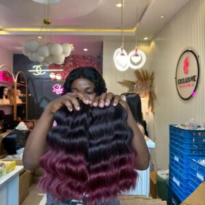 Deal A5 – Wine Colored New York Body Wave (12″)