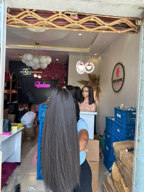GENZ Ponytail – Kinky Straight Natural Silky Ponytail - Image 2